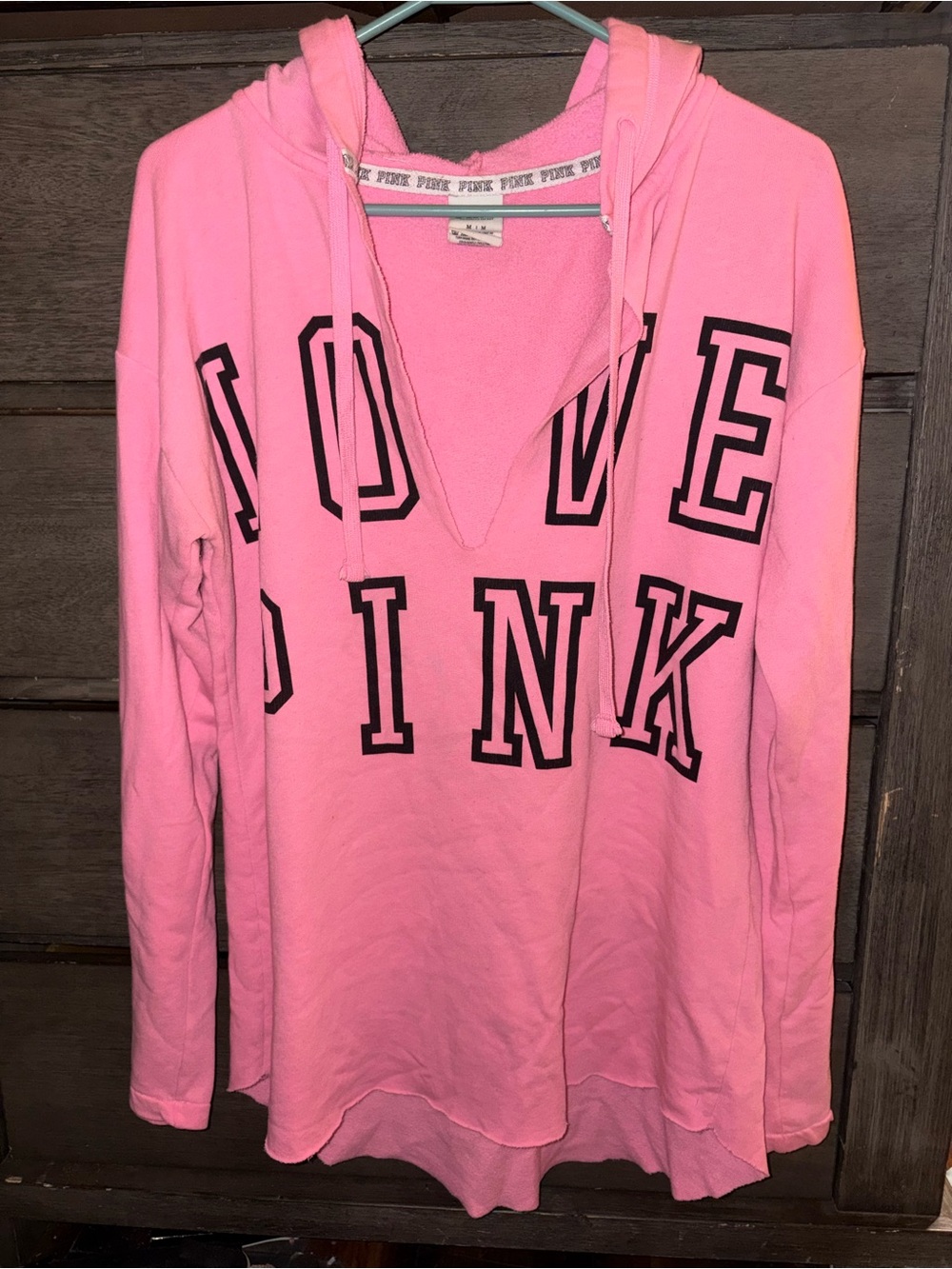 PINK Victoria's Secret Women's Hooded Pullover Sweatshirt - Pink